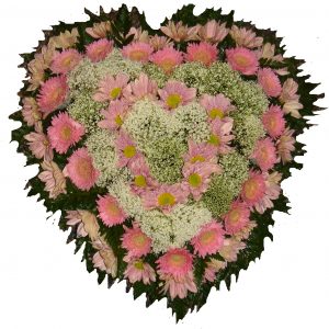 Coração de Flores com Gerberas