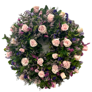 Coroa Flores Funeral com Rosas