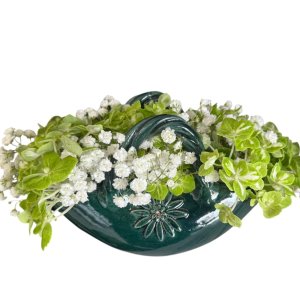 Cesta de Cerâmica - Arranjo de Hortênsia