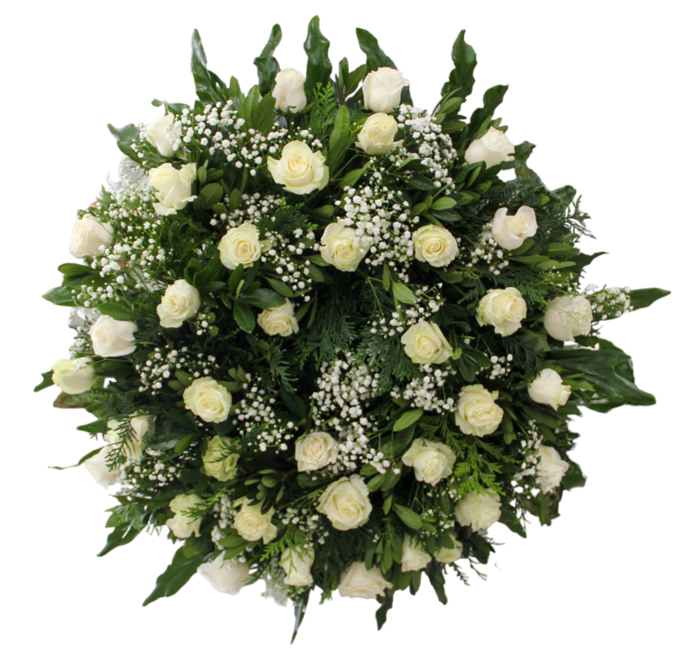 Coroa de Funeral em Tons Claros